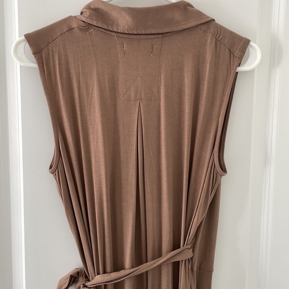 ANTHROPOLOGIE Porridge Taupe Wrap Dress NWT - Picture 7 of 10